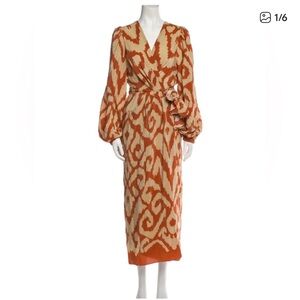 Johanna Ortiz 100% Silk Maxi Dress